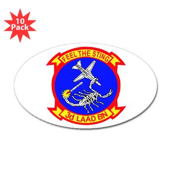 3LAADB - M01 - 01 - 3rd Low Altitude Air Defense Bn - Sticker (Oval 10 pk) - Click Image to Close